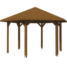 Pavillon SKAN HOLZ Nancy taille 3 ø 480 cm noyer