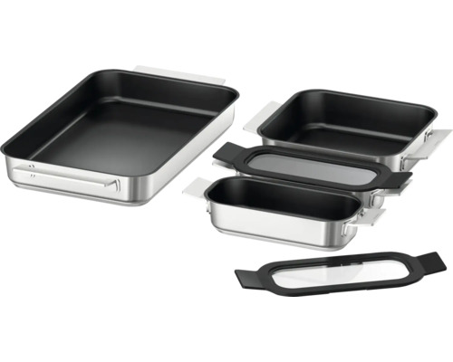 Set de moules à pâtisserie en acier inoxydable, en plusieurs parties, avec couvercles