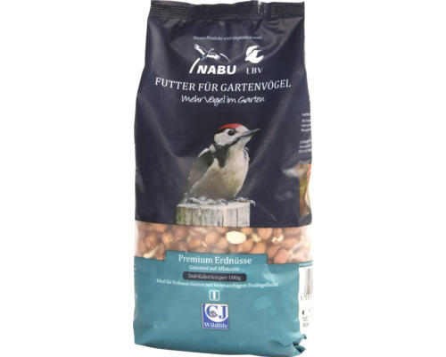 Nourriture pour oiseaux sauvages CJ Wildlife arachides 1 kg nourriture à oiseaux pour toute l'année