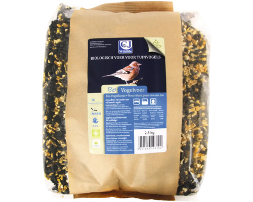 Nourriture pour oiseaux sauvages CJ Wildlife mélange de graines bio 2.5 kg nourriture à oiseaux pour toute l'année