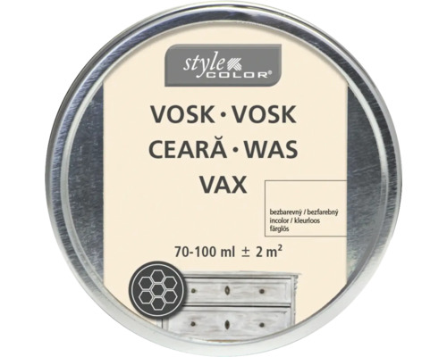 Style Color cire pour meubles incolore, boîte de 70 à 100 ml