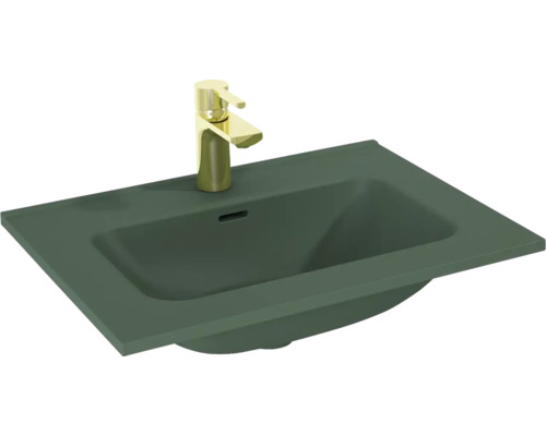 Lavabo pour meuble Jungborn 61x1.8x46 cm forest vert mat