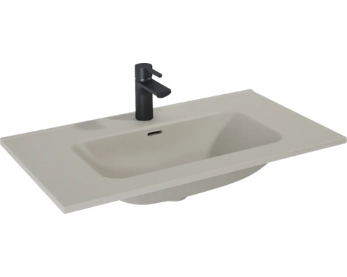 Lavabo pour meuble Jungborn 81x1.8x46 cm fume mat