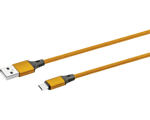 Câble C USB Bleil orange 2 m