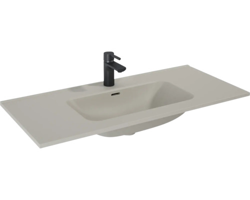 Lavabo pour meuble Jungborn 101x1.8x46 cm fume mat