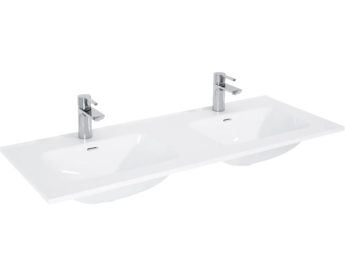 Lavabo pour meuble Jungborn 121x1.8x46 cm blanc haute brillance