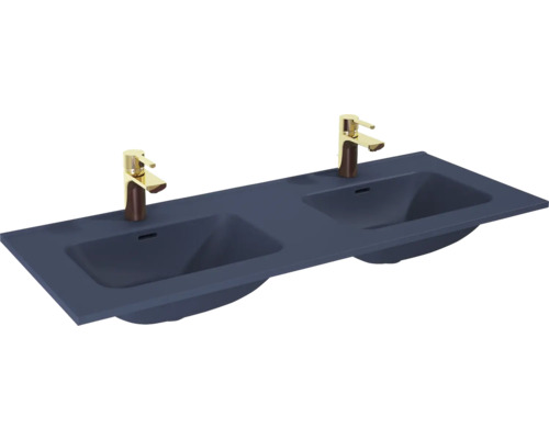 Lavabo pour meuble Jungborn 121x1.8x46 cm bleu marine mat