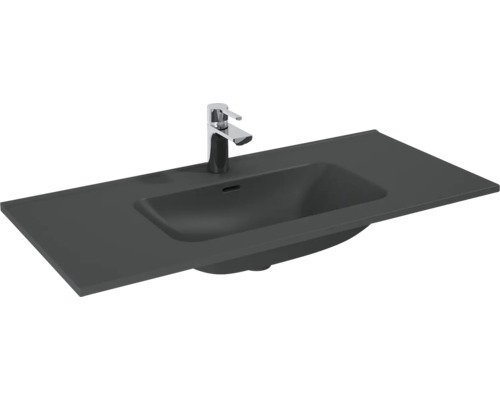 Lavabo pour meuble Jungborn 101x1.8x46 cm anthracite mat