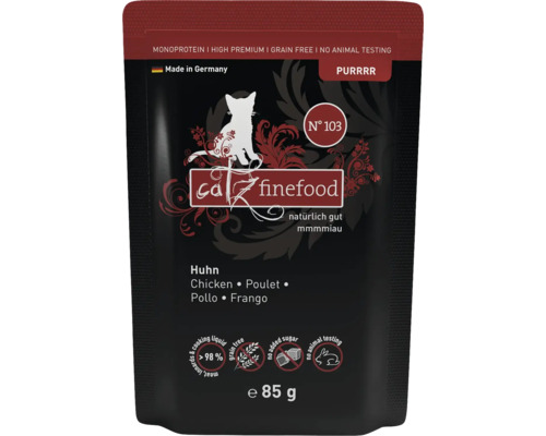 Pâtée pour chats catz finefood Purrrr No.103 poulet 85 g