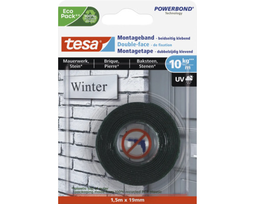 tesa® Montageband weiss für Mauerwerk 1.5 m x 19 mm