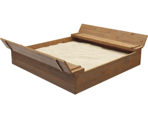 Bac à sable en bois avec couvercle