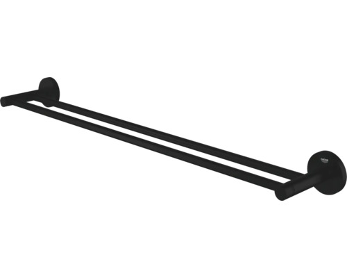 Porte-serviettes double pour salle de bain