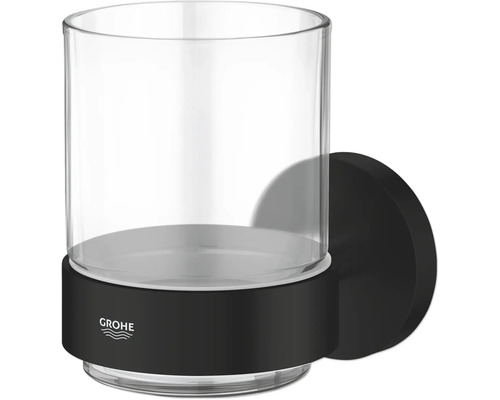 Grohe Logo Zahnbürstenhalter zur Wandmontage aus Glas und Metall