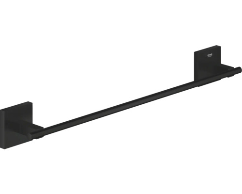 Porte-serviettes Grohe Quickfix Start Cube 450 mm noir mat 409872430