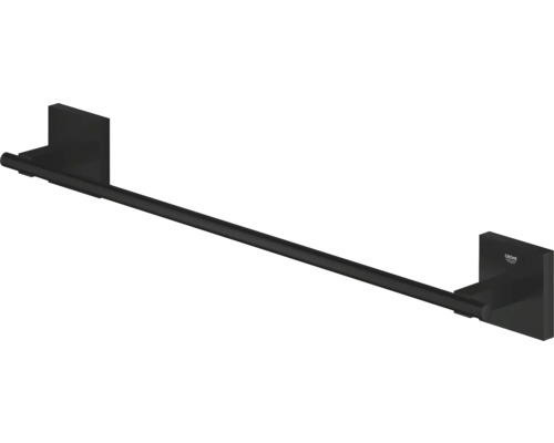 Porte-serviettes noir pour montage mural