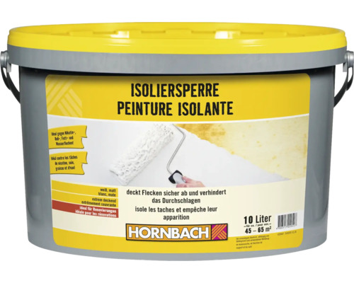 HORNBACH Isolierfarbe Isoliersperre Nikotinsperre weiss 10 l