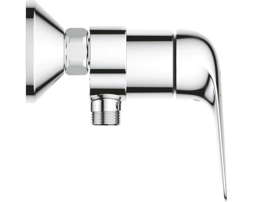 Eckventil aus Metall mit Griff