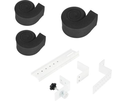 Kit de fixation pour filets à chat avec rembourrage en mousse