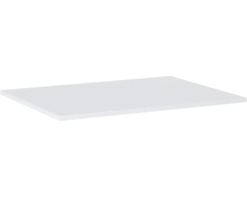 Plan de toilette Jungborn compact marbre 60.6x1.5x46 cm blanc mat Panneau en plastique