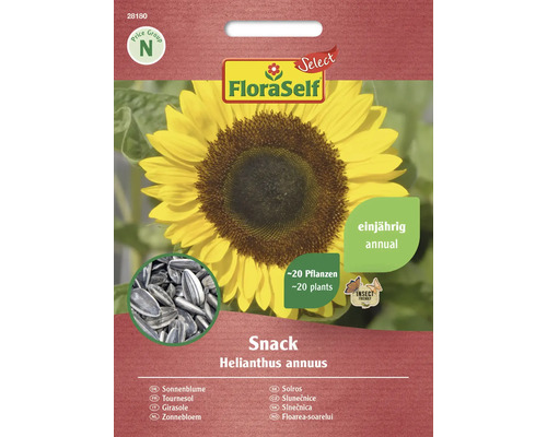 Tournesol Snack FloraSelf Select semences non-hybrides graines de fleurs