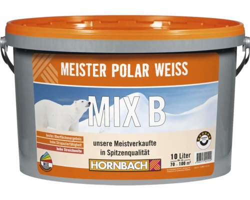 Seau de peinture d''intérieur Polarweiss d''une capacité de dix litres