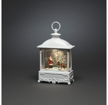 Lanterne décorative avec le père Noël, sapin de Noël et cerf à l''intérieur