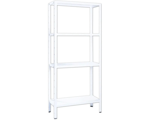 Étagère à enficher Schulte blanche 800x1800x400 mm 4 tablettes