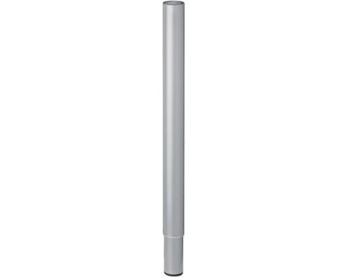Tischbein mit Teleskopfuss Tarrox 600-900x Ø 50 mm silber