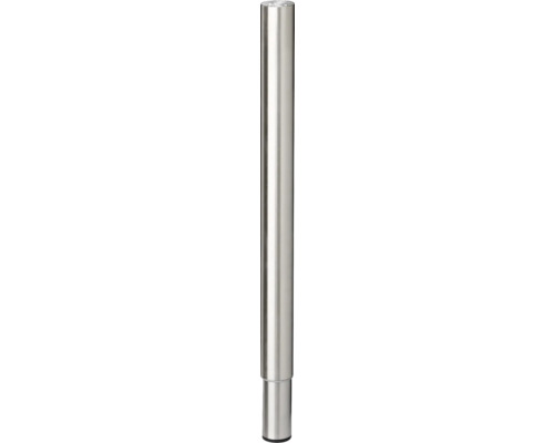 Pied de table avec pied télescopique Tarrox 600-900 x Ø 50 mm acier inoxydable Récipient cylindrique en acier inoxydable