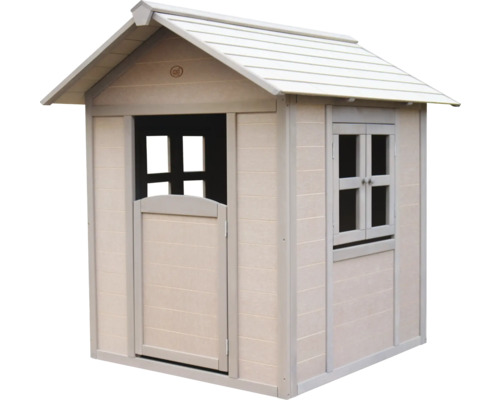 Cabane de jeu en bois avec porte et fenêtre