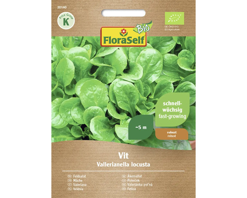 Bio Feldsalat Vit FloraSelf Bio Samenfestes Saatgut Salatsamen