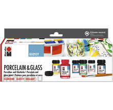 Marabu Porzellan und Glasfarbe Set