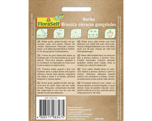 FloraSelf Noriko Kohlrabi Saatgutpackung