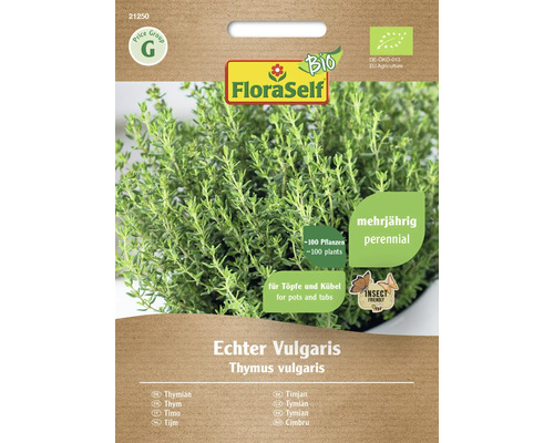 Thym bio FloraSelf Bio graines fixées graines de fines herbes