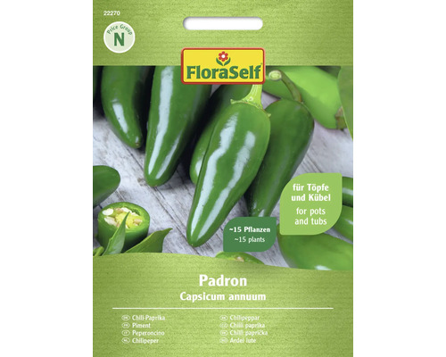 Piment Chili Padron FloraSelf semences non-hybrides graines de légumes