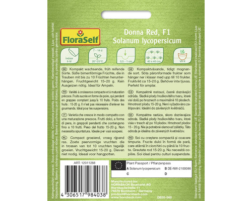 Donna Red F1 Tomatensamenpackung von FloraSelf