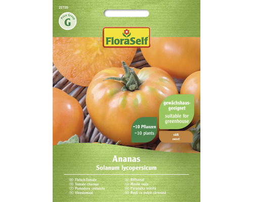 Fleisch-Tomate Ananas FloraSelf Samenfestes Saatgut Gemüsesamen