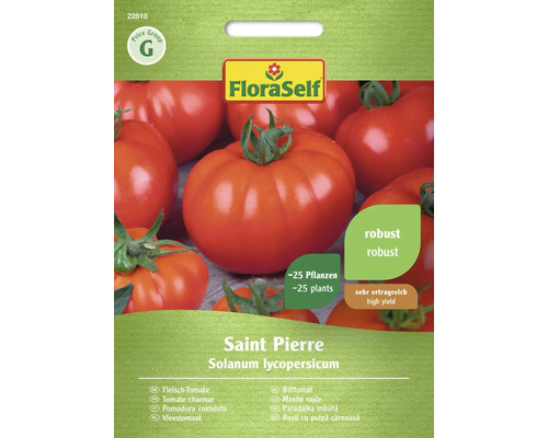 Tomate charnue Saint Pierre FloraSelf semences non-hybrides graines de légumes Sachet de graines Tomate Saint Pierre FloraSelf
