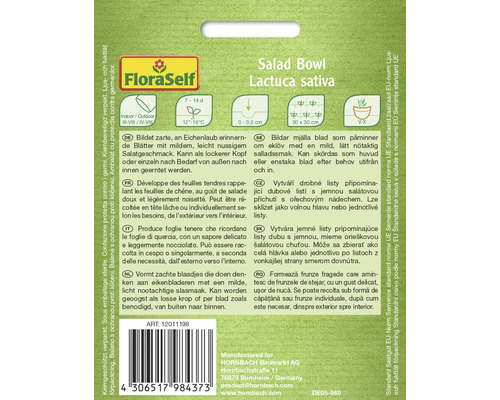 Graines de laitue Salad Bowl de l''espèce Lactuca sativa