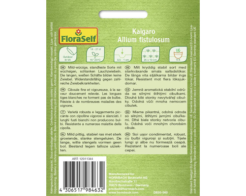 Emballage de graines de ciboulette Kai Garo de la marque FloraSelf