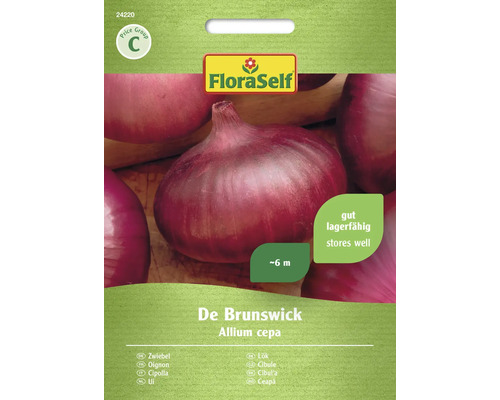 Oignon De Brunswick FloraSelf semences non-hybrides graines de légumes