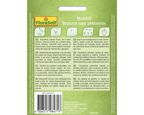 Paquet de graines Michihili Brassica rapa pekinensis de FloraSelf