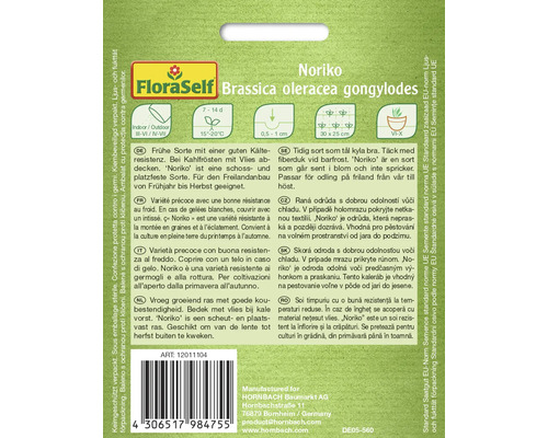 FloraSelf Noriko Brassica oleracea gongylodes sachet de graines
