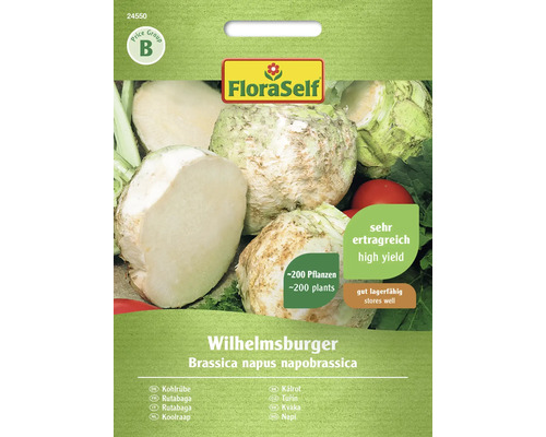 Rutabaga Wilhelmsburger FloraSelf semences non-hybrides graines de légumes