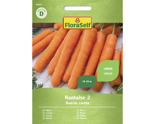 Carotte Nantaise 2 FloraSelf semences non-hybrides graines de légumes