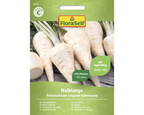 Persil tubéreux Halblange FloraSelf semences non-hybrides graines de légumes FloraSelf Halblange paquet de graines de persil tubéreux, contenu environ 350 plantes