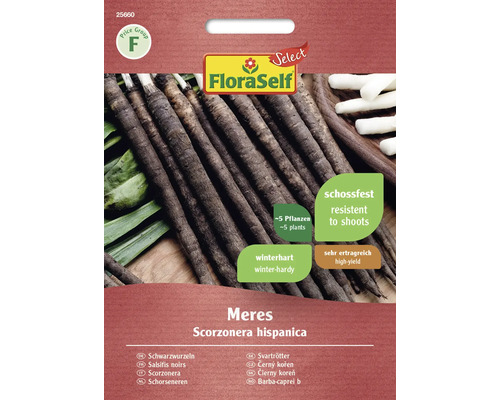 Salsifis noirs Meres FloraSelf Select semences non-hybrides graines de légumes FloraSelf Meres Scorsonère, paquet de graines