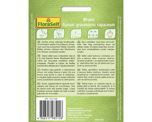 Sachet de graines de céleri-rave Bruno de FloraSelf