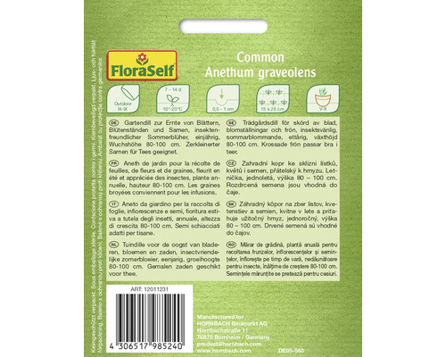 Paquet de graines d''aneth