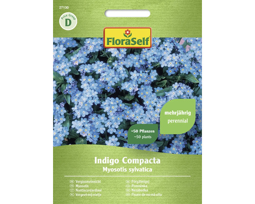 Vergissmeinnicht Indigo Compacta FloraSelf Samenfestes Saatgut Blumensamen